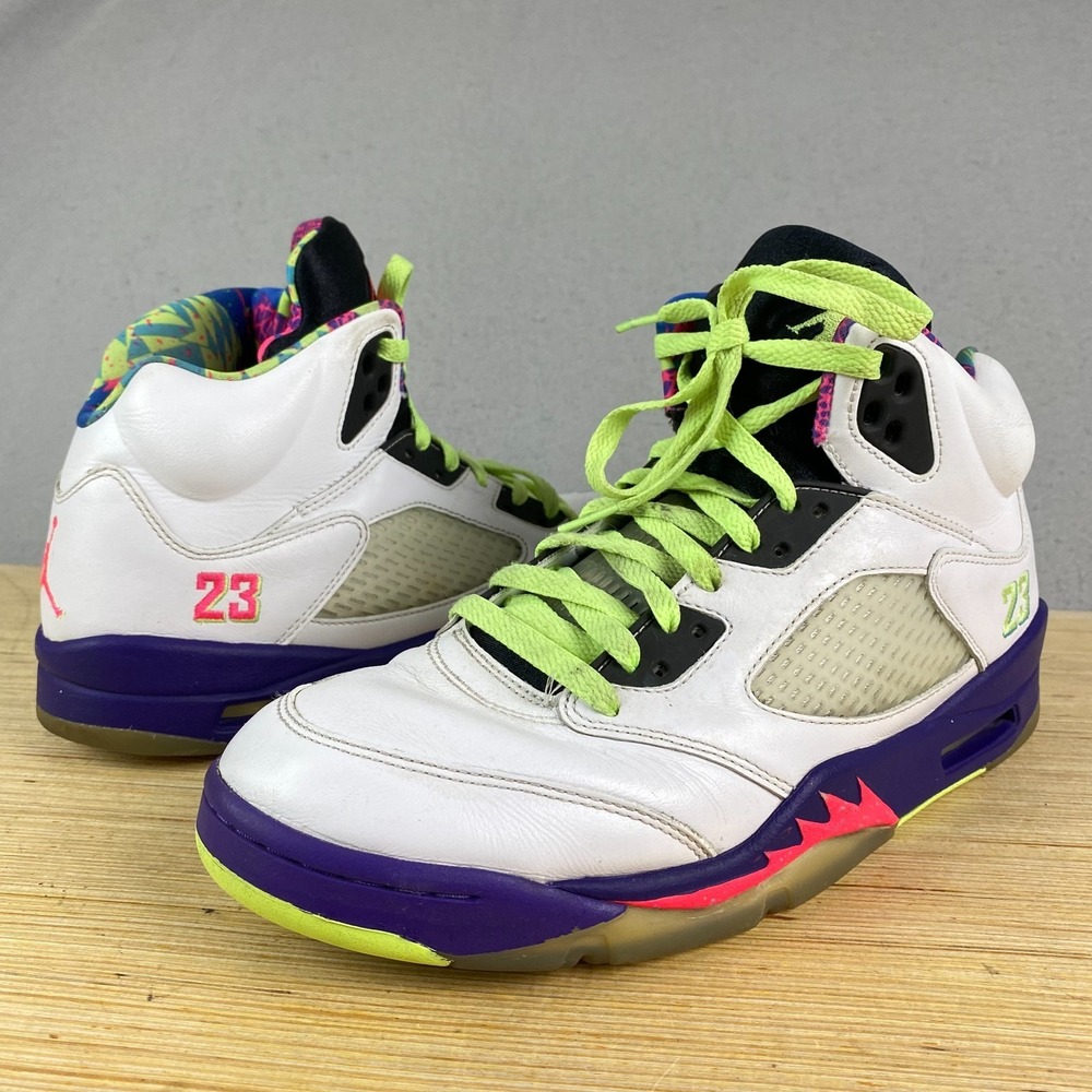 Nike Air Jordan 5 Retro Alternate Mens Size 10 White Basketball Shoes Sneakers